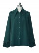 Floating Light Phantom Series Ouji Fashion Irregular Pointed Collar Design Ruffled Long Sleeve Shirt