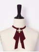 Floating Light Phantom Series Exquisite Irregular Cross Pearl Design Ouji Fashion Bow Tie