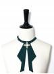 Floating Light Phantom Series Exquisite Irregular Cross Pearl Design Ouji Fashion Bow Tie