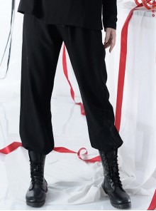 Bucket Turn Series All Match Casual Straight Leg Loose Delicate Embroidery Handsome Ouji Fashion Trousers