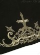 Hell Poetry Series Retro Medieval Heavy Industry Embroidered Bowknot Front Short Back Long Ouji Fashion Wool Cloak