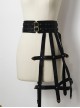 Ouji Fashion Steampunk Gothic Dark Key Ring Decoration Corset Waist Pendant Black Girdle Accessories