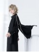 Bucket Turn Series Gothic Ouji Fashion Retro Handsome Slim Personalized Chain Decorated Black Shawl