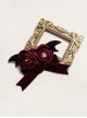 Floating Phantom Series Retro Dark Handmade Gothic Exquisite Rose Lolita Flower Ouji Bownot Fashion Brooch