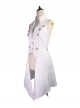 Eternal Shadow Series Retro Elegant Stand Collar Ouji Fashion Metal Button Detachable Veil Sleeveless Long Coat