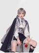 Sheffield Series Navy Blue Ornate Embroidery British Military Uniform Style Lolita Ouji Fashion Shorts Version Women Set