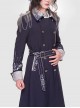 Sheffield Series Ouji Fashion Navy Blue Ornate Embroidery British Military Uniform Style Lolita Shorts Version Men Set