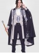 Sheffield Series Exquisite Embroidered British Military Uniform Style Oji Fashion Navy Blue Big Cloak