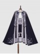 Sheffield Series Exquisite Embroidered British Military Uniform Style Oji Fashion Navy Blue Big Cloak