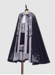 Sheffield Series Exquisite Embroidered British Military Uniform Style Oji Fashion Navy Blue Big Cloak