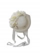 Violetta Series Ouji Fashion Elegant Vintage Pearl Lace Rose Hydrangea Flower Hat