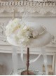 Violetta Series Ouji Fashion Elegant Vintage Pearl Lace Rose Hydrangea Flower Hat