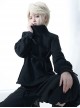 Functional Rabbit Series Ouji Fashion Cute Handsome Unique Asymmetric Stretch Strap Gothic Black Sweatshirt