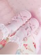 Moonlight Messenger Series Sweet Cool Bowknot Multilayer Strap Metal Ring Design Thick Heel Punk Lolita Shoes