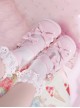 Moonlight Messenger Series Sweet Cool Bowknot Multilayer Strap Metal Ring Design Thick Heel Punk Lolita Shoes