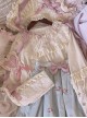 Daily Elegant Lace Neck Bowknot Ribbon Decorated Leg Lamb Sleeves Sweet Lolita Cotton Long Sleeve Blouse