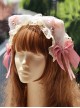 Cute Cat Ear Bell Bowknot Decorated Lace Sweet Lolita Headband