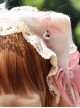 Cute Cat Ear Bell Bowknot Decorated Lace Sweet Lolita Headband