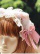 Cute Cat Ear Bell Bowknot Decorated Lace Sweet Lolita Headband