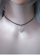 Dark Handsome Handmade Star Gem Pearl Decoration Gothic Lolita Clavicle Black Necklace