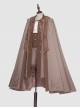 Sheffield Series Elegant Exquisite Embroidery Striped British Military Uniform Style Ouji Fashion Khaki Male Large Cloak