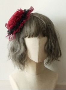 Gorgeous Mesh Lace Exquisite Court Style Classic Lolita Hair Accessories Small Hat Hairpin