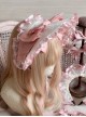 Audrey Evening Series Lovely Bowknot Decorated Lace Design Lace Up Sweet Lolita Bonnet Headband