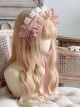Audrey Evening Series Lace Design Lovely Bowknot Decoration Pink Lace Up Sweet Lolita Headband