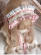 Audrey Evening Series Lace Design Lovely Bowknot Decoration Pink Lace Up Sweet Lolita Headband