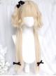 Sheep Jellyfish Series White Gold All Match Wool Jellyfish Head Sweet Lolita Detachable Splicing Short Wig Hair Curtain