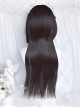 Ink Jellyfish Series Black Brown Daily Straight Hair Jellyfish Head Sweet Lolita Detachable Stitching Short Wig Hair Curtain