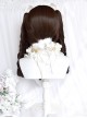 Fairy Tale Town Series Dark Brown Retro Roman Curl Hukou Clip Double Ponytail Sweet Lolita Wig