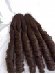 Fairy Tale Town Series Dark Brown Retro Roman Curl Hukou Clip Double Ponytail Sweet Lolita Wig