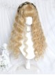 Black Gold Girl Series Angel Gold Cute Fluffy Bangs Wool Curls Sweet Lolita Long Wig