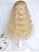 Black Gold Girl Series Angel Gold Cute Fluffy Bangs Wool Curls Sweet Lolita Long Wig