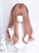 Grapefruit Series Atmospheric Daily Orange Pink Gentle And Lovely Long Curly Hair Sweet Lolita Wig