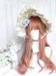 Grapefruit Series Atmospheric Daily Orange Pink Gentle And Lovely Long Curly Hair Sweet Lolita Wig