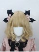 Sweet Cool Daily Alt Outfit Metal Heart Design Bowknot Chain Punk Lolita Pair Clip Hairpins