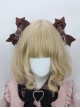 Sweet Cool Daily Alt Outfit Metal Heart Design Bowknot Chain Punk Lolita Pair Clip Hairpins