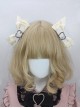 Sweet Cool Daily Alt Outfit Metal Heart Design Bowknot Chain Punk Lolita Pair Clip Hairpins
