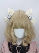 Sweet Cool Daily Alt Outfit Metal Heart Design Bowknot Chain Punk Lolita Pair Clip Hairpins