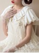 Forest Secret Series Summer Pure White Cute Chiffon Puff Sleeve Flounce Classic Lolita Short Sleeve Shirt