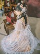 Golden Crow Starry Sky Autumn Water Series Chinese Style Light Pink Fairy White Lace Classic Lolita Separated Sleeves Dress JSK