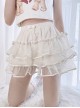 Butterfly Bone Series Solid Color Summer Fluffy Organza Cake Skirt Many Layers Lace Bowknot Petticoat Pumpkin Bloomers