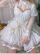 Concerto Series Vintage Elegant Light Thin Lace Neckline Binding Band Bowknot Puff Sleeves Classic Lolita Long Sleeve Shirt