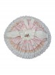 Autumn Winter Pink Floral Embroidery Heart Pattern Pink Plaid Bowknot Ruffle Sweet Lolita Kids Long Sleeves Dress