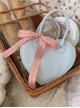 Little Loving Heart series Cute Delicate heart shape Polarized pink Ribbon Crossbody Sweet Lolita PU Handbag