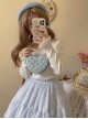 Little Wish Series Mini Delicate Polarized Pearl  Small Diamond Bowknot Argyle Pattern Crossbody Sweet Lolita PU Handbag