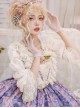 Elizabeth Meow Series Apricot Elegant Gorgeous Square Ruffle Lace Collar Lotus Root Sleeves Classic Lolita Long Sleeves Shirt