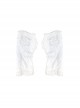 Summer Double Side Retro Grace White Hollow Lace Texture Wedding Bridal Accessories Thin Half Finger Gloves